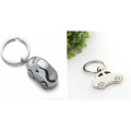 Keychain ovale en métal, porte-clés avec des lettres (GZHY-KA-024)